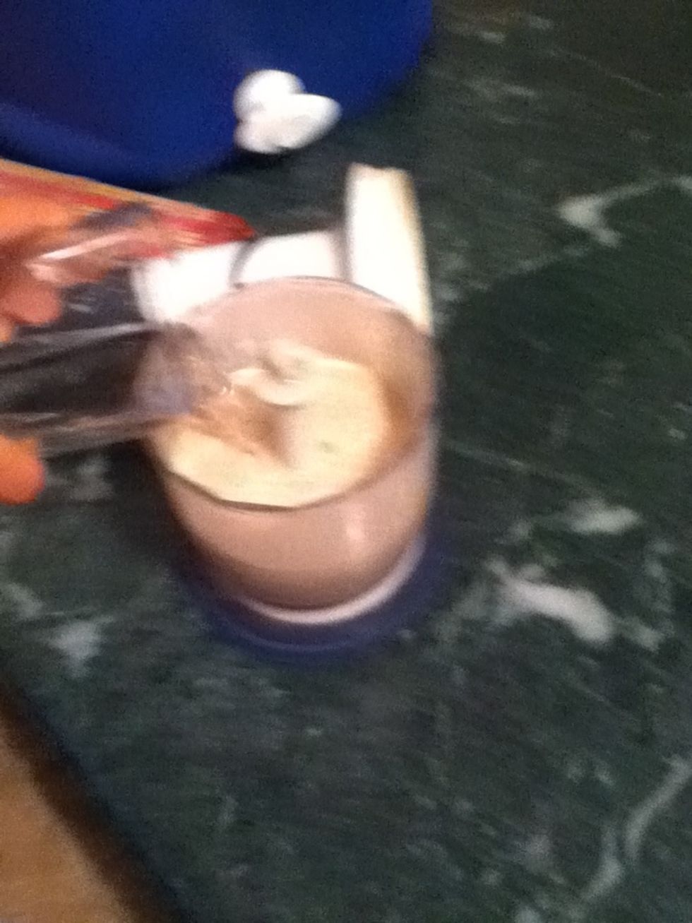 And quarter cup of water