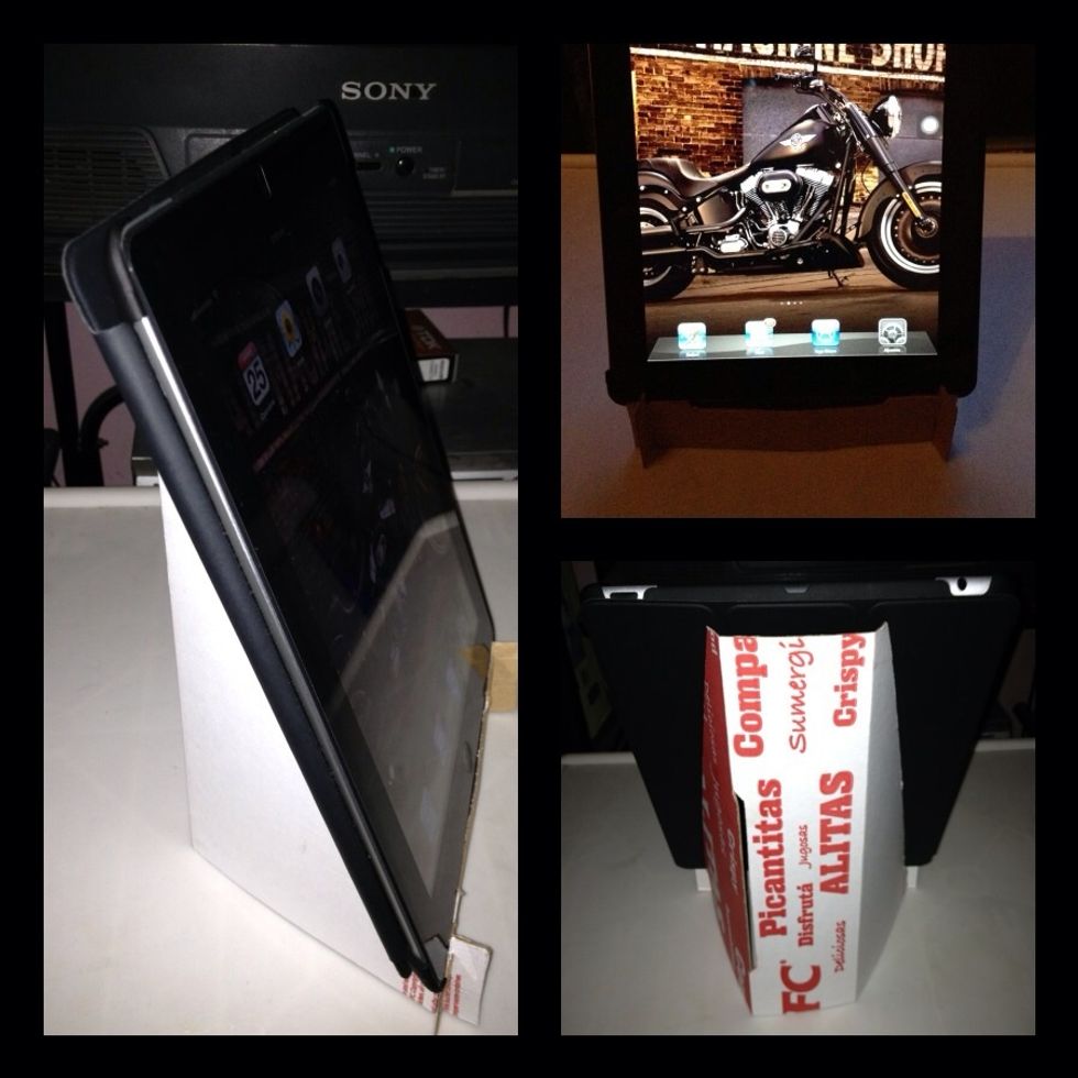 And... Ready! You can place your iPad in horizontal or vertical way. I'm sorry because my English in not very good, blessings!