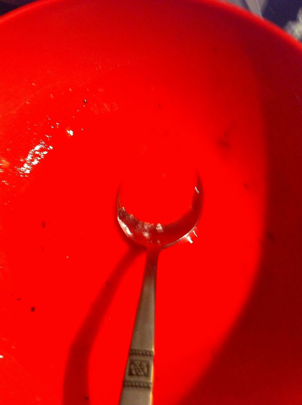 And red to another powdered sugar