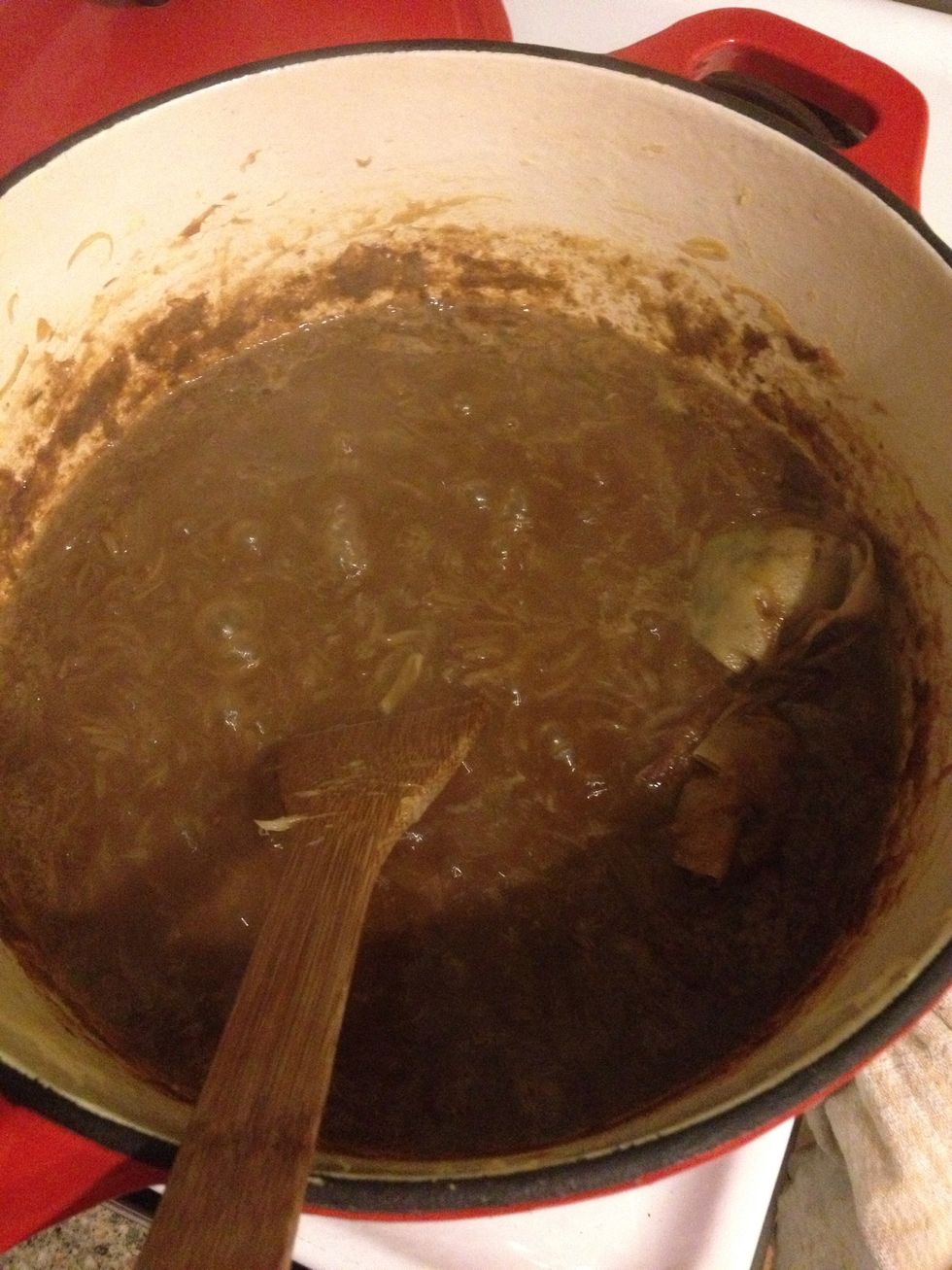 And reduce slowly by half another hour or so