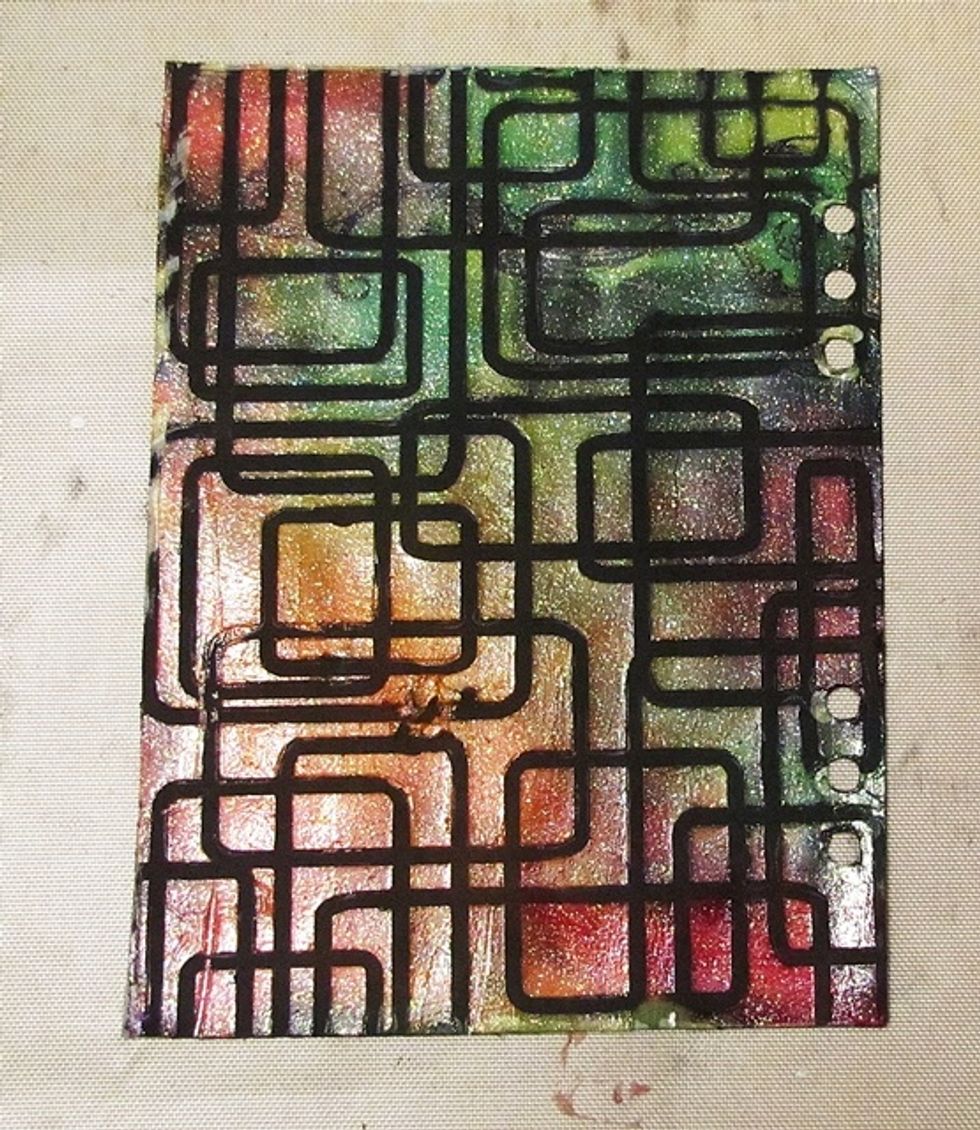 And remove it from sorbets texture. Let it dry :)