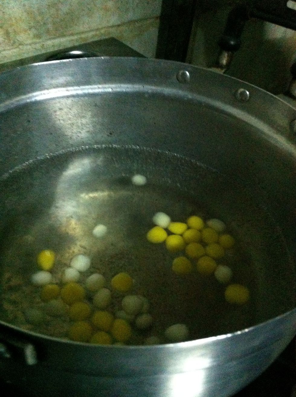 And remove when they float.