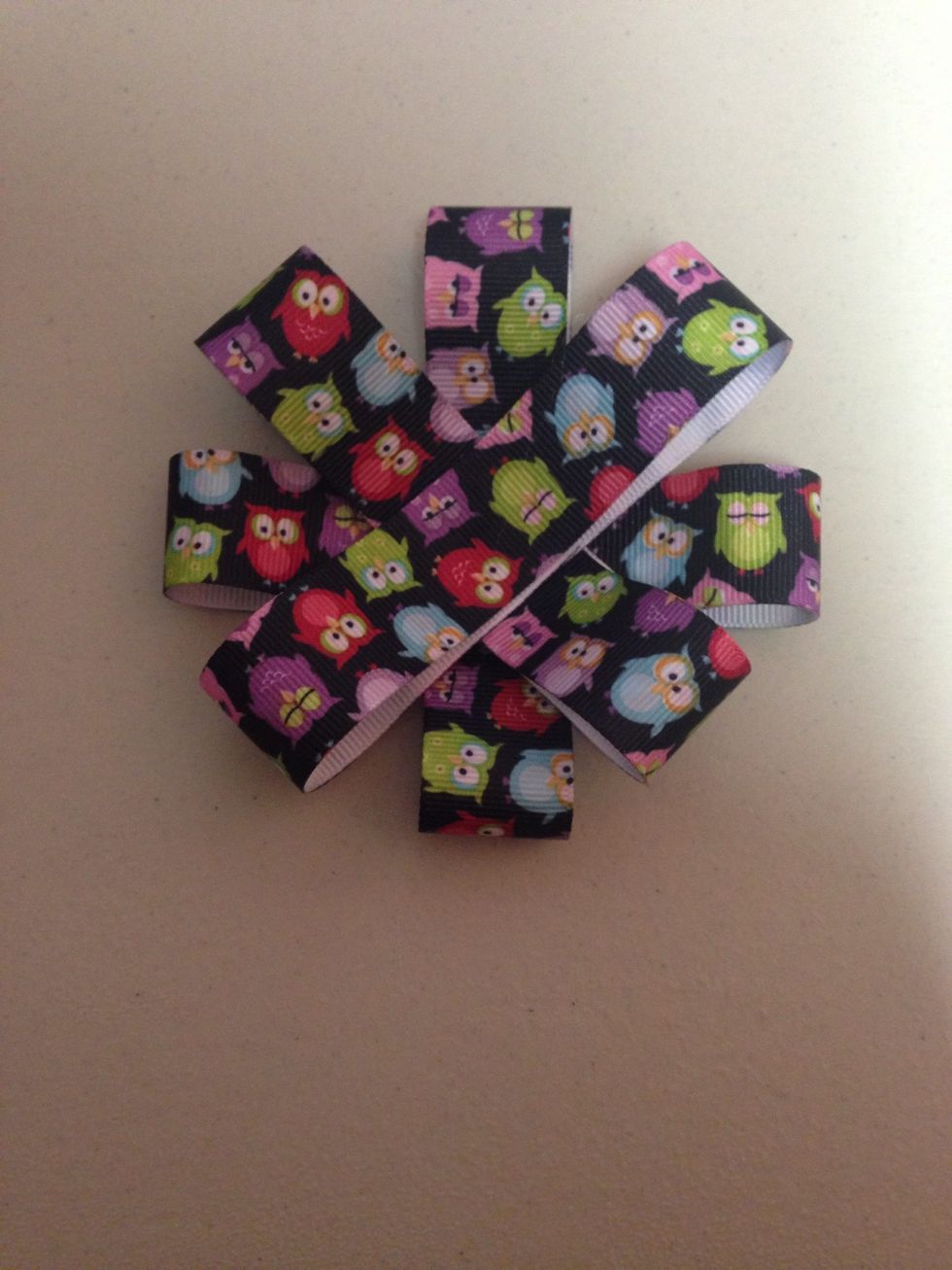 And repeat 7 and 8 over again until you use up all of the ribbon