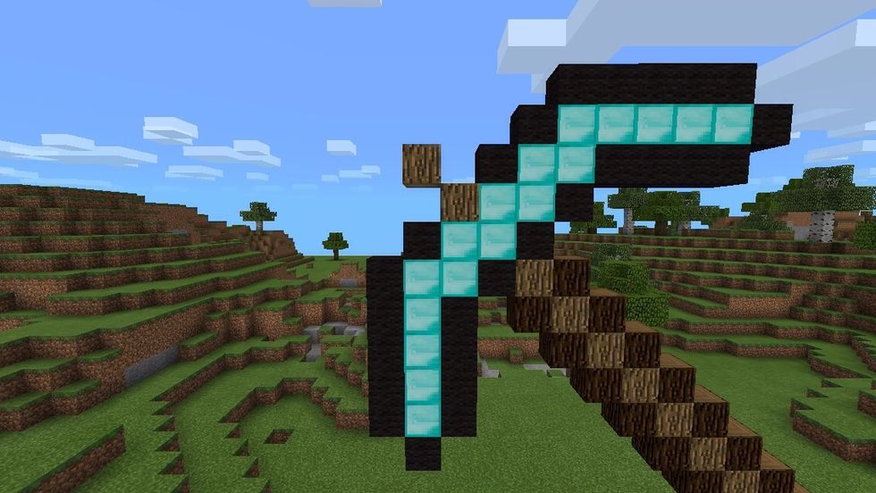 And replace it with 2 diagonal oak wood...