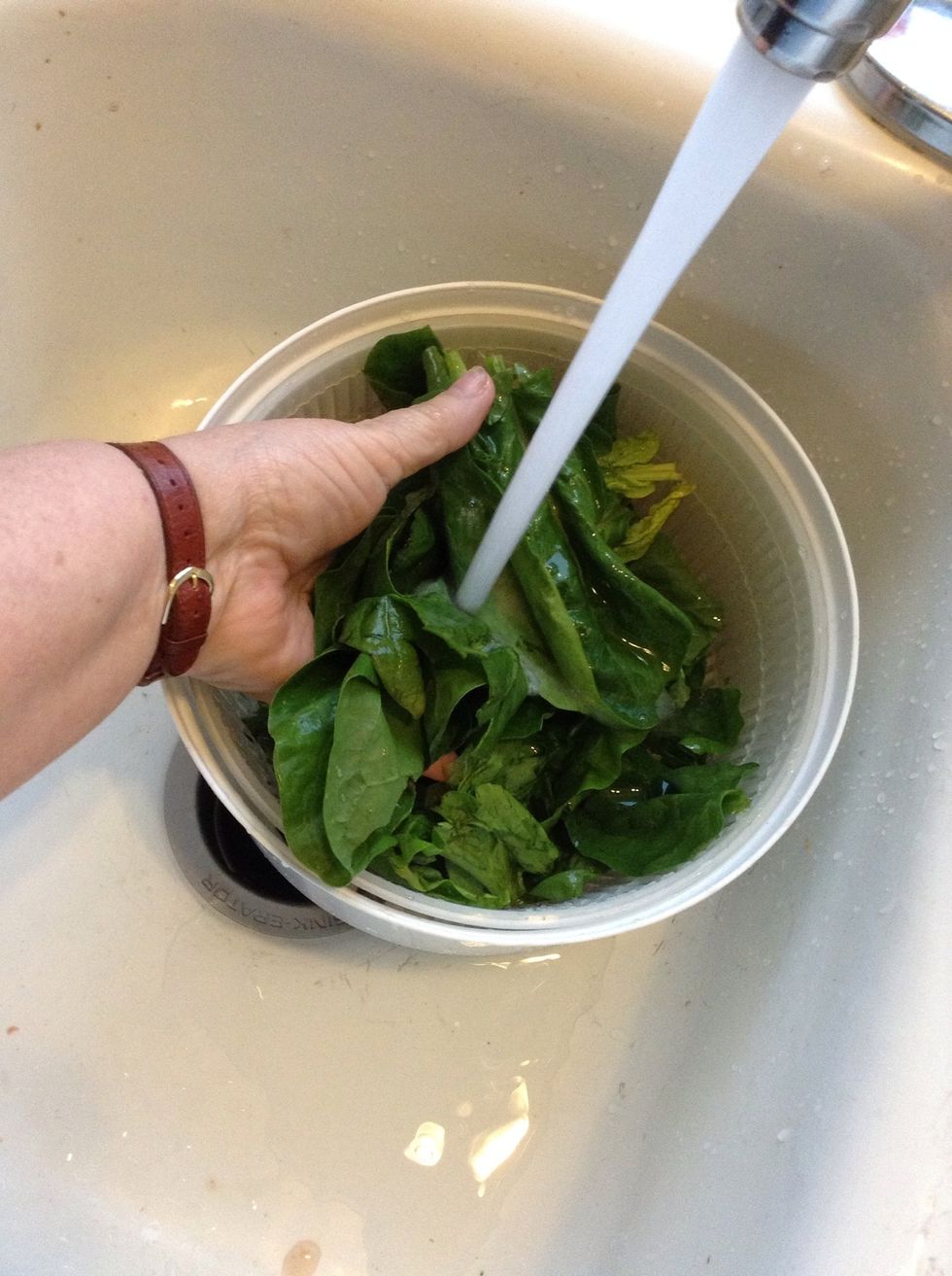 . . . and rinse well to remove any dirt.