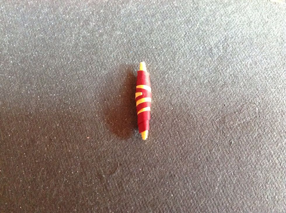 And roll slowly and last apply glue to hold