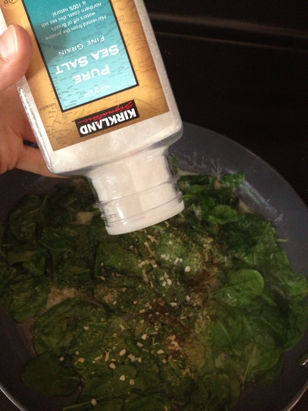 and salt, and any other spices of your choosing. I put some dried onion in ;)