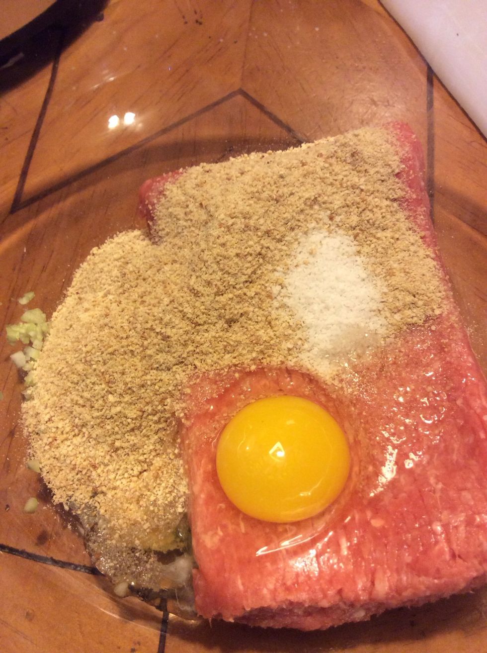 And salt, mix by hand...