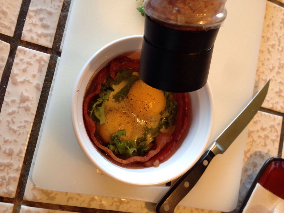 And Salt, not too much. The Bacon is plenty salty...