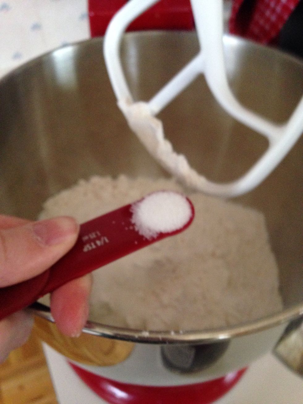 And salt. You could use kosher salt if you prefer (this is regular Morton's).