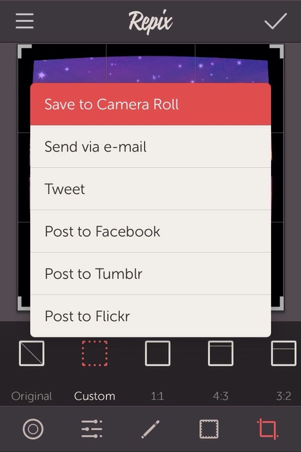 And save to your camera roll! So awesome! Following are some examples of photos I've edited through Repix.