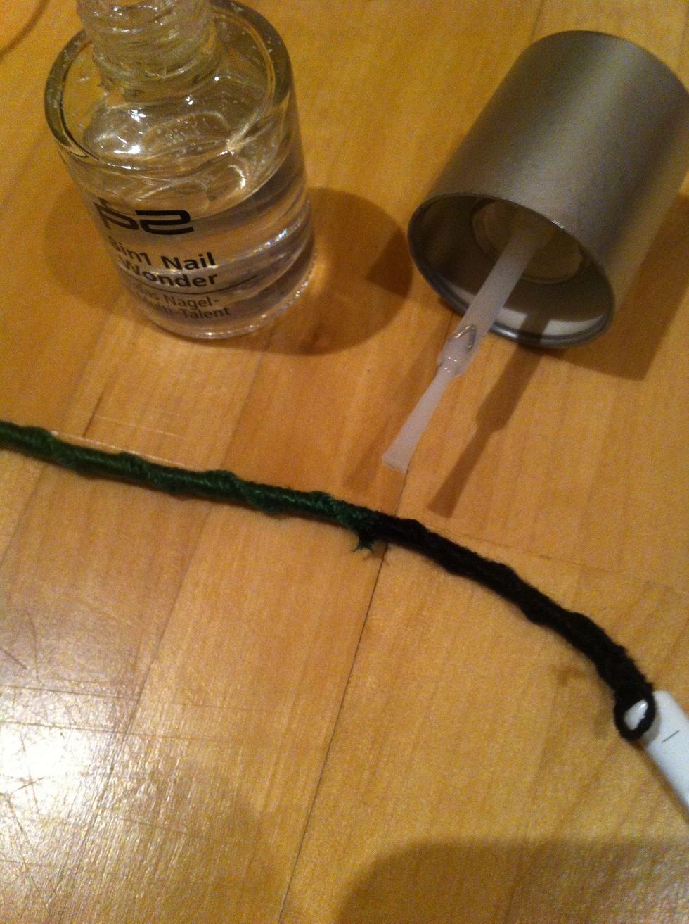 And seal the ends with some clear-drying glue or clear nail polish.