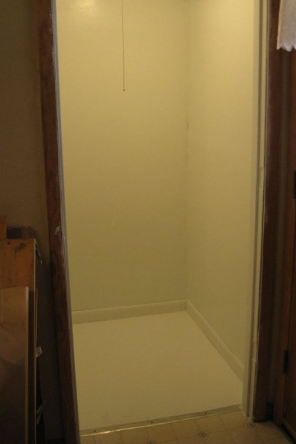 ..and second coat. Now for the carpentry skills to come out.