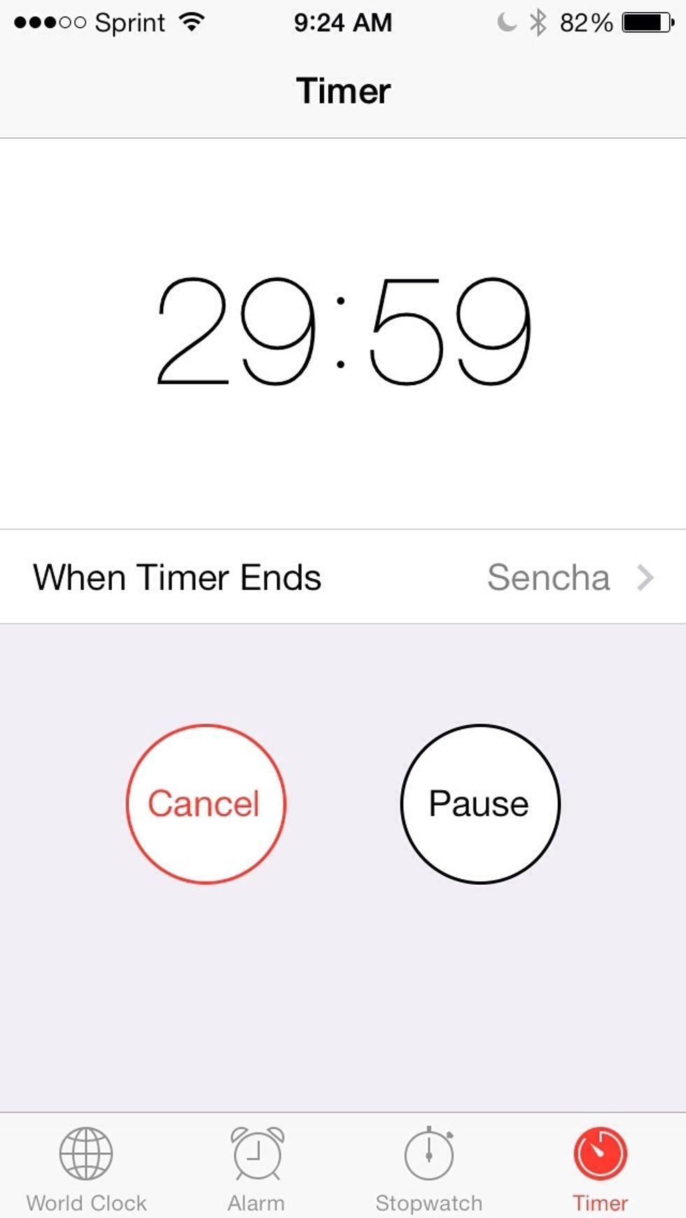 And set a timer for 30 minutes! You can use this time to clean up your mess(: