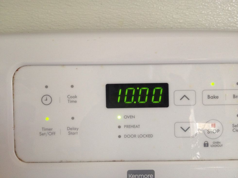 And set timer for 10:00 minutes