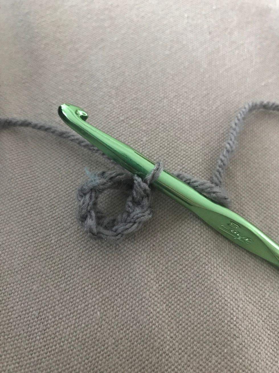 And slipstitch it or yam over and pull both loops through