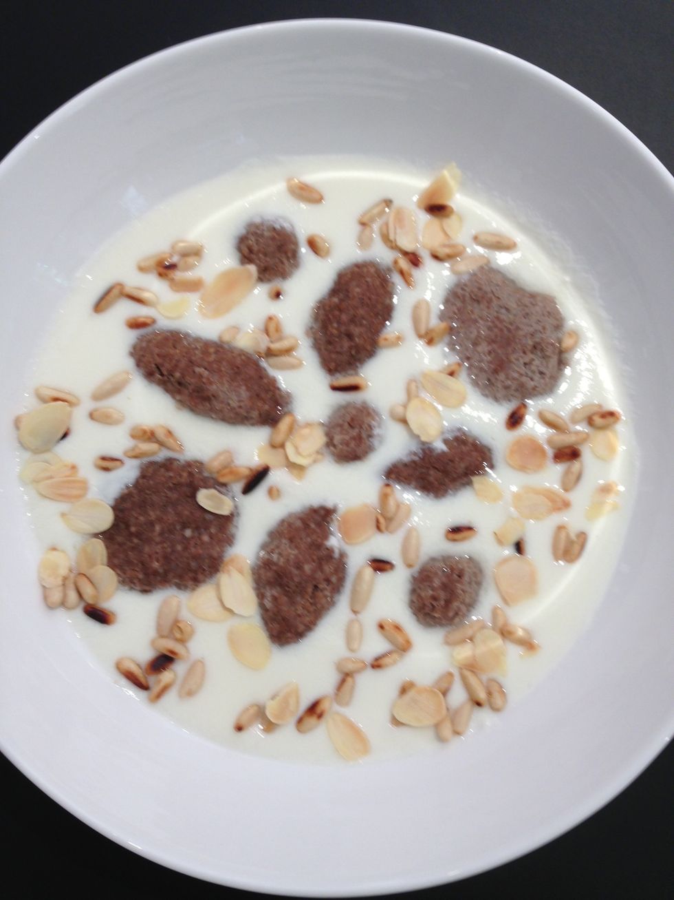 And slivered almonds