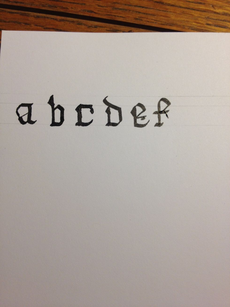 And so the Gothic alphabet begins!