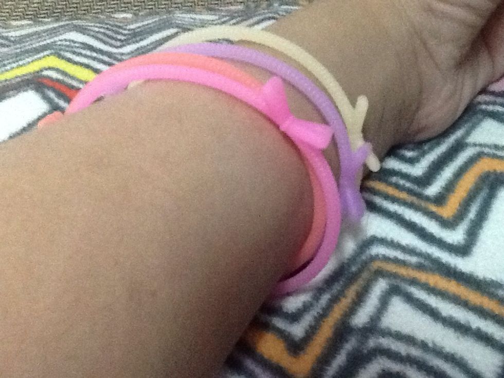 And so you know I still didn't take off my bracelet #justgirlythings\ud83d\ude18