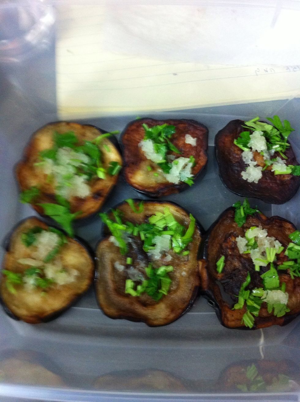 And some chopped fresh garlic