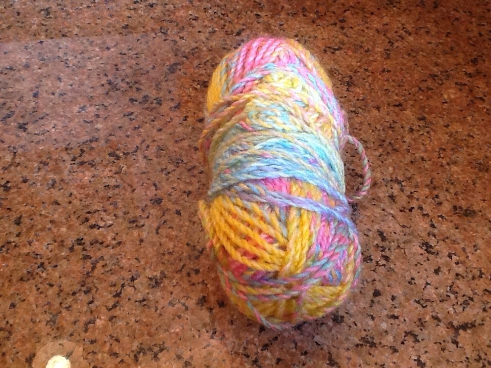 And some colorful yarn
