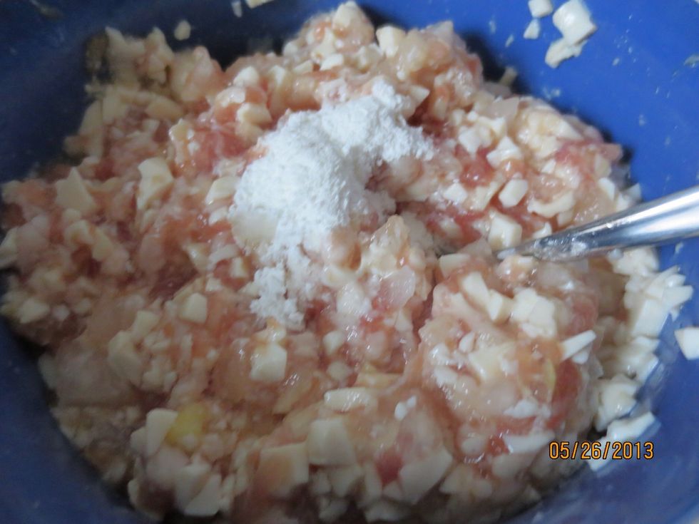 And some corn starch