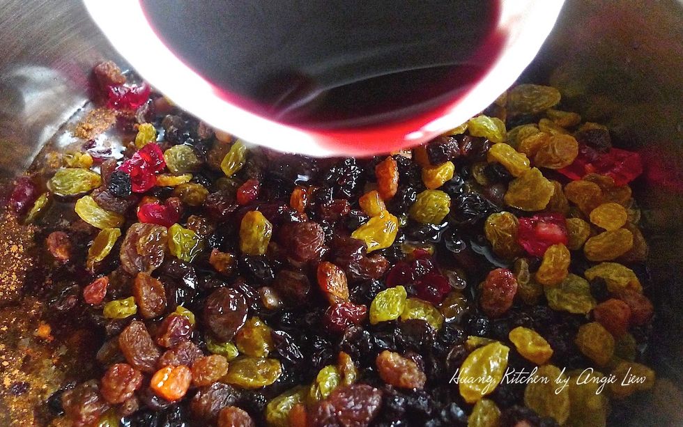 And some red wine or brandy.