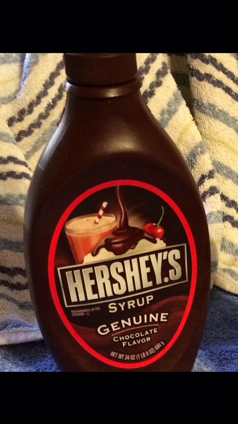 ..and some syrup. Now you can use this or pancake syrup.
