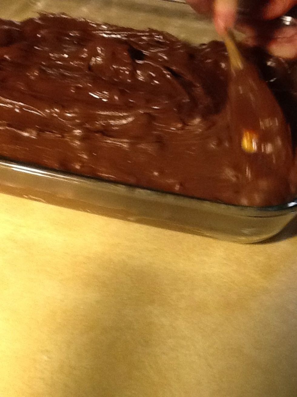 And spread across the pan