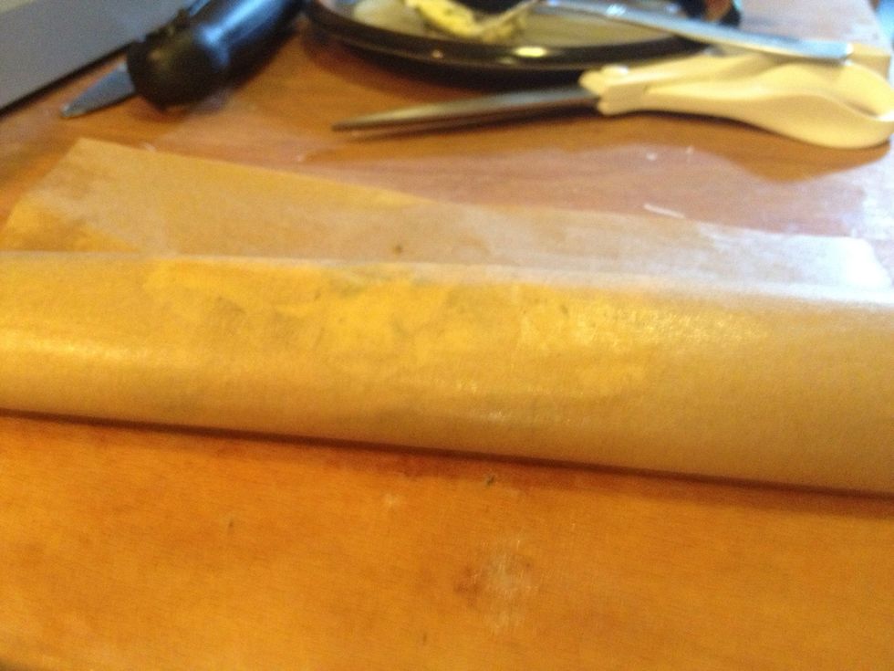And start rolling the paper.