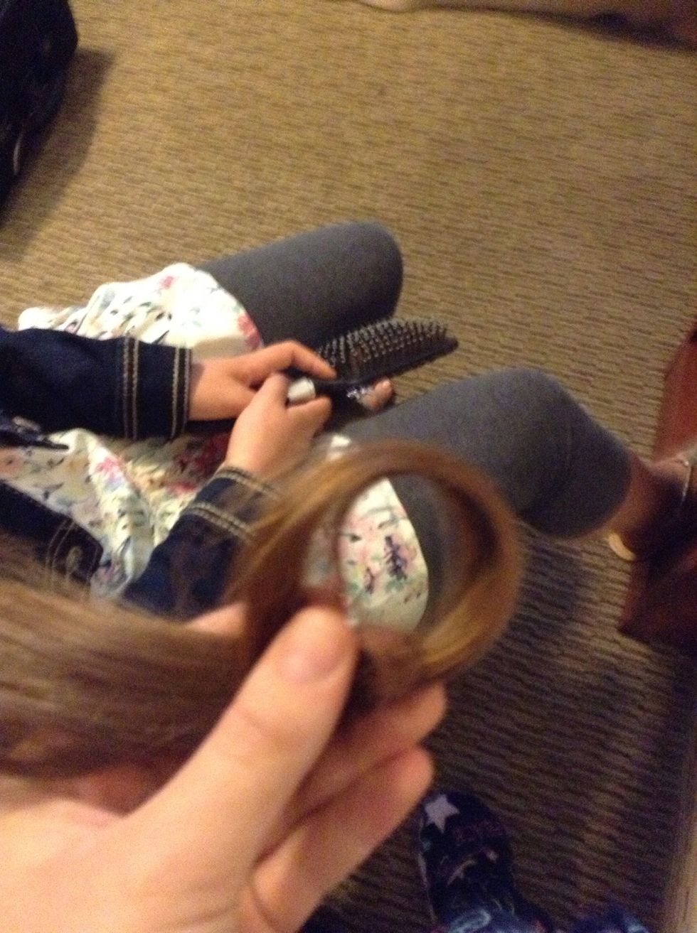 And start to twist it up in a circle :)
