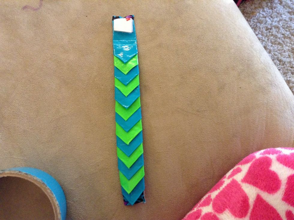 And stick it to the front of the bottom