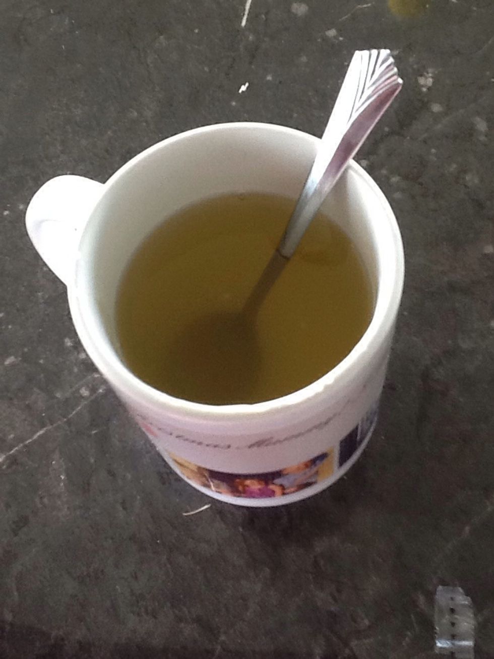And stir. Drink this, because it soothes sore throats and tastes delicious!