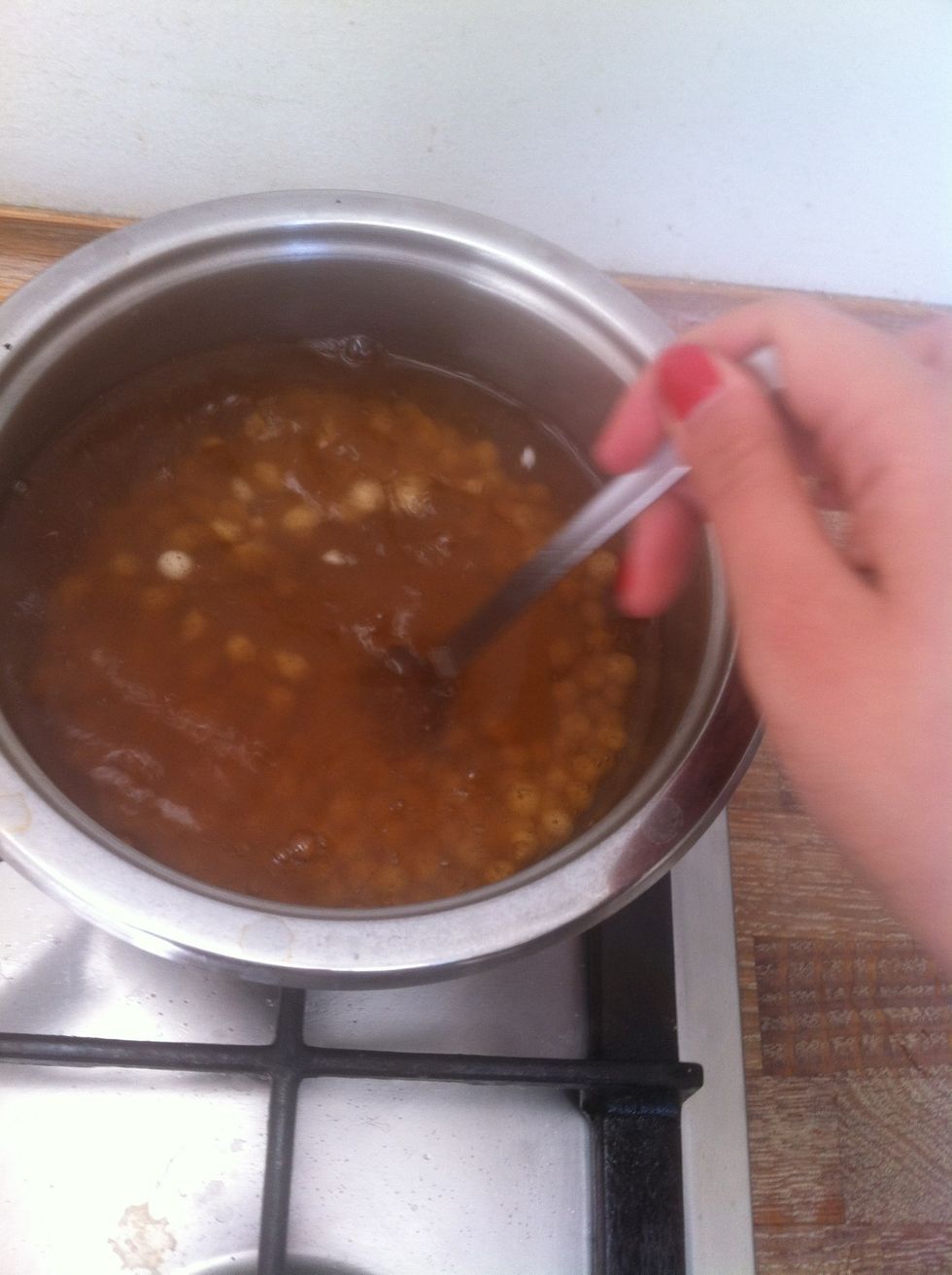 And stir for 5 minuttes.