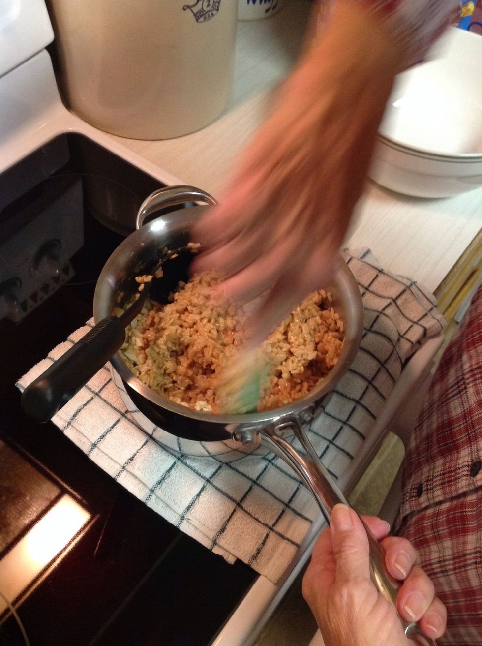 And stir until thoroughly mixed.