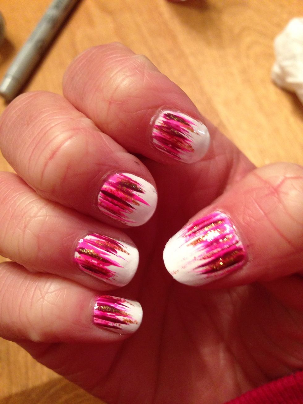 and stripe it over top for a more glitzy feel