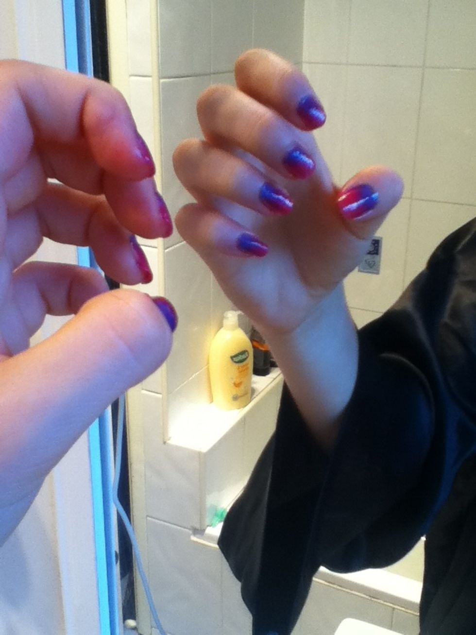 And tada this is what it should look like when your done and have put a clear coat on top