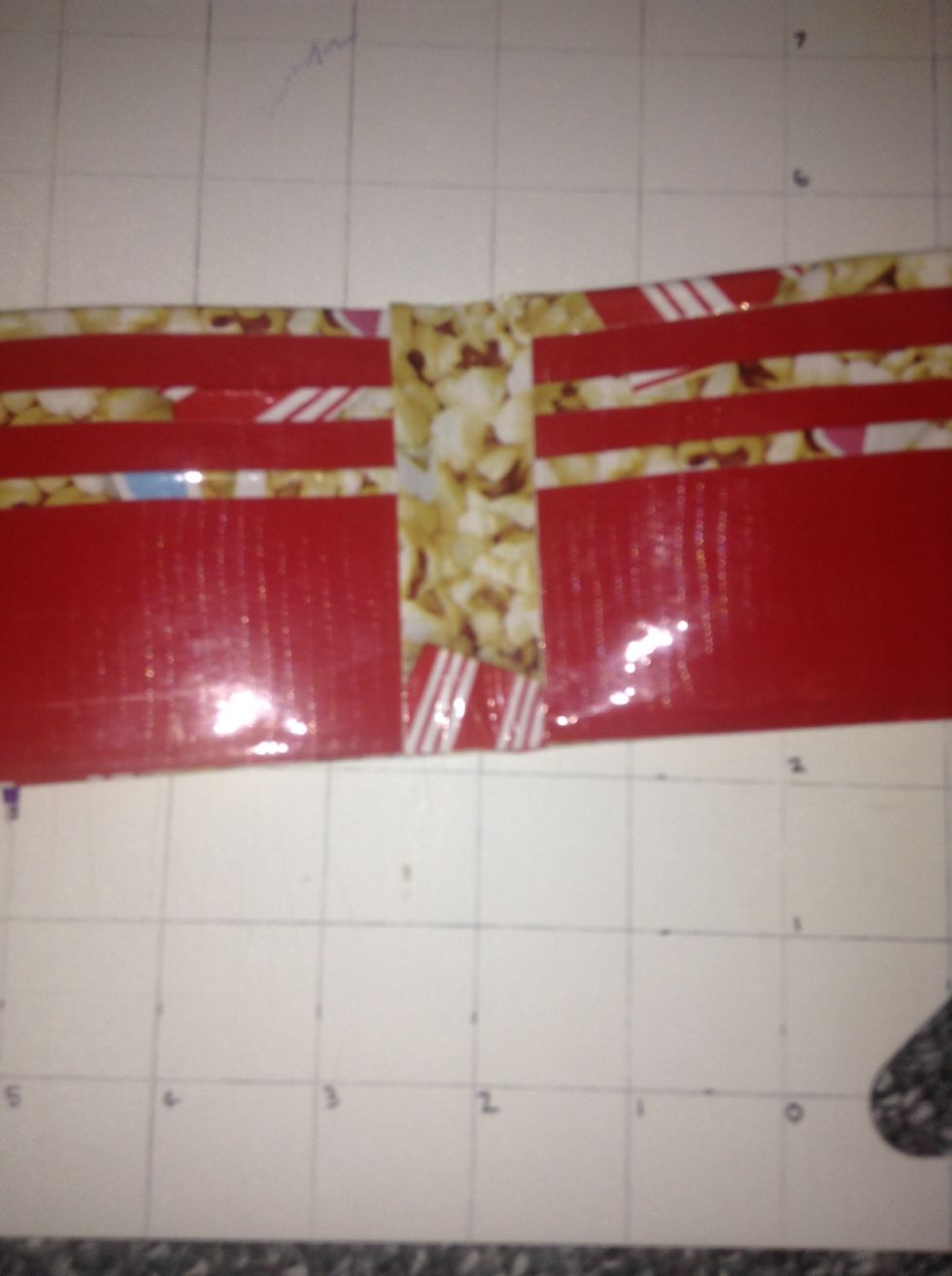 And tape it in the middle.