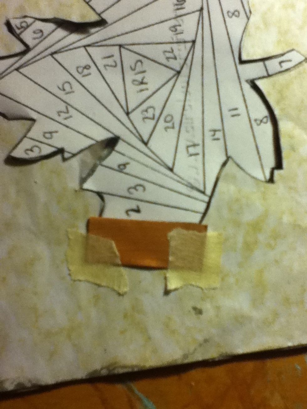 And tape that down with masking tape