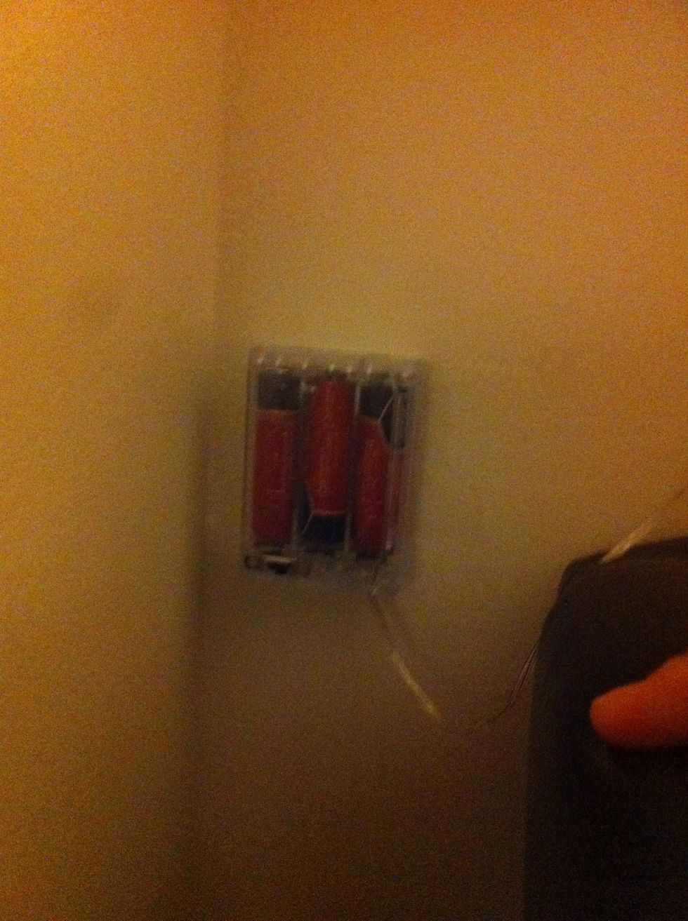 And tape this to the wall.