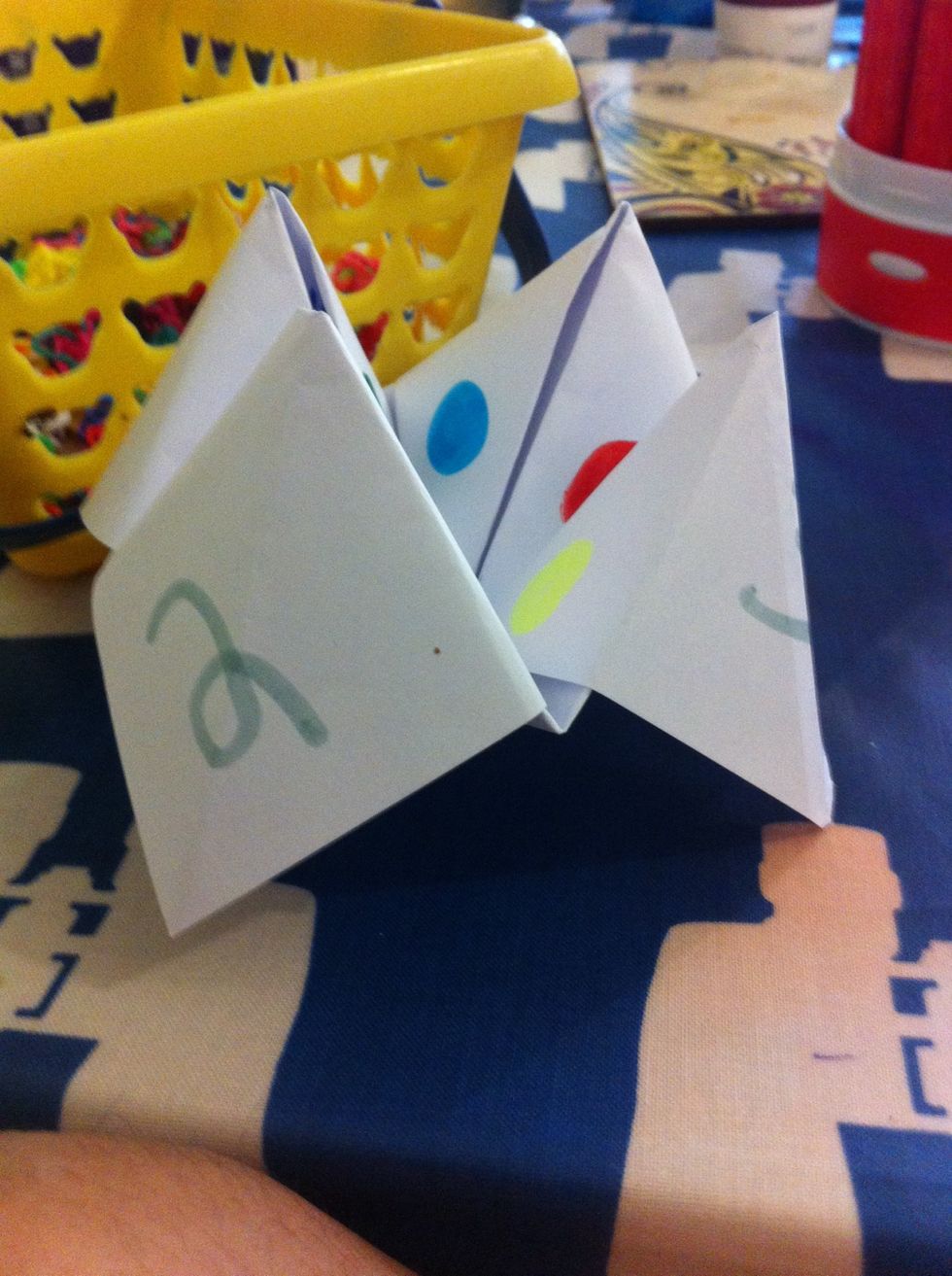 And that is how to make a fortune teller.