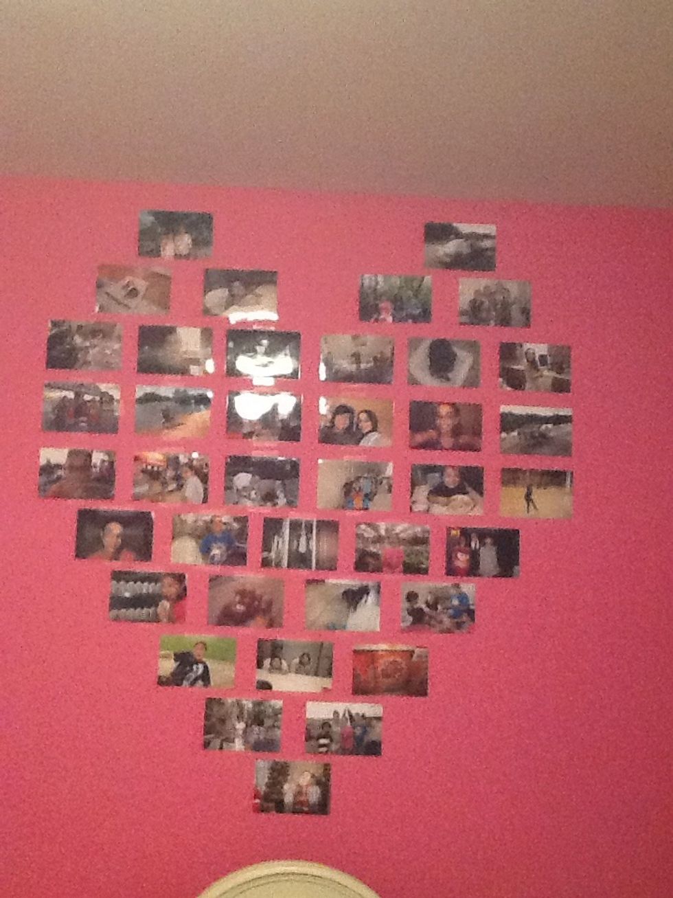 And that's it! Great way to display your favorite pics in a cute collage!