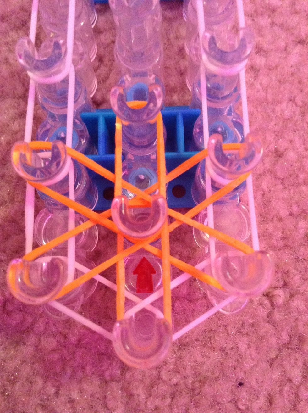 And that's the star. WARNING VERY IMPORTANT: GO CLOCKWISE JUST LIKE I DID OR YOU CANNOT HOOK AND YOU HAVE TO START OVER