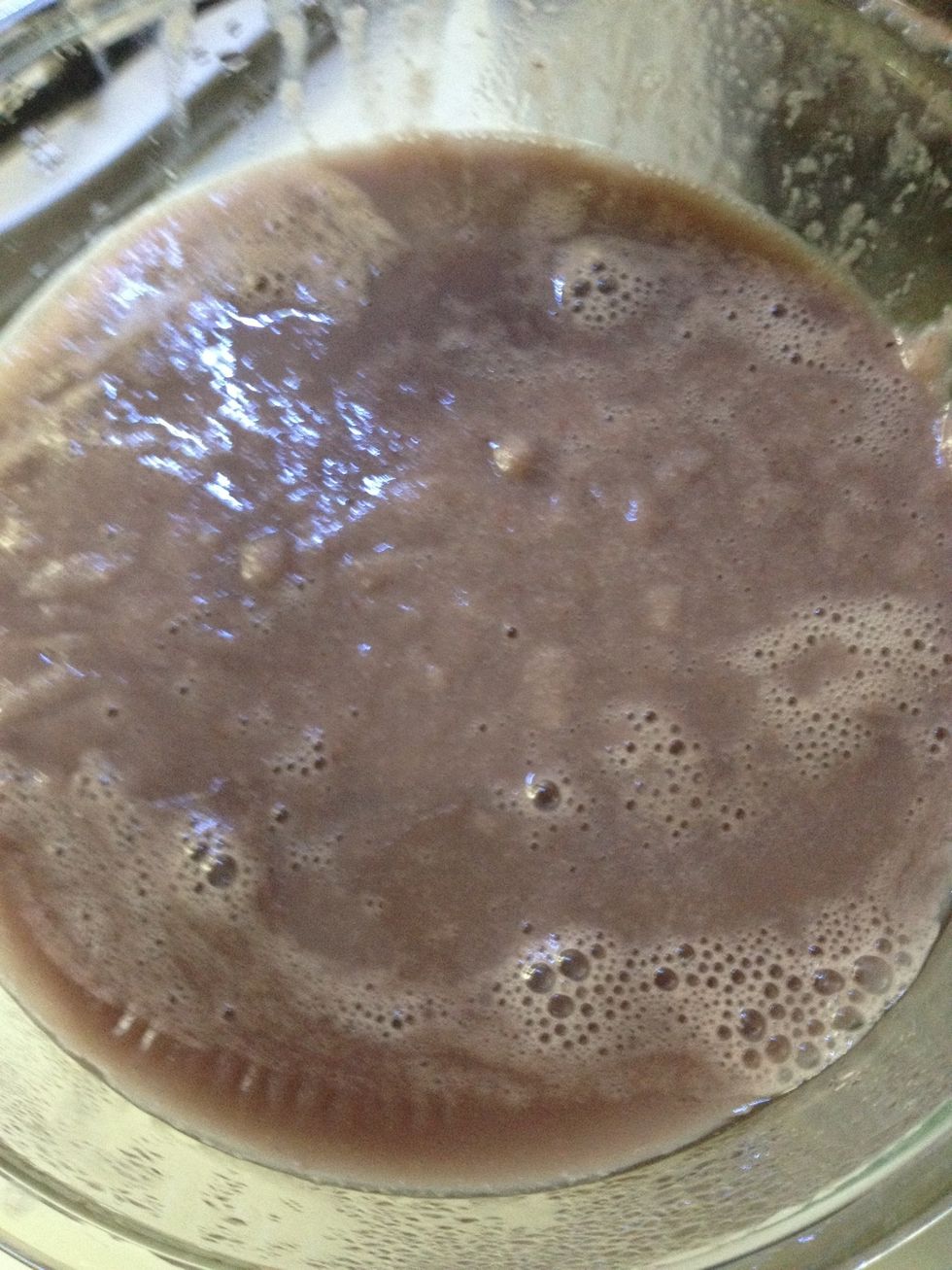 And that's what's left in the bowl. Just the liquid.