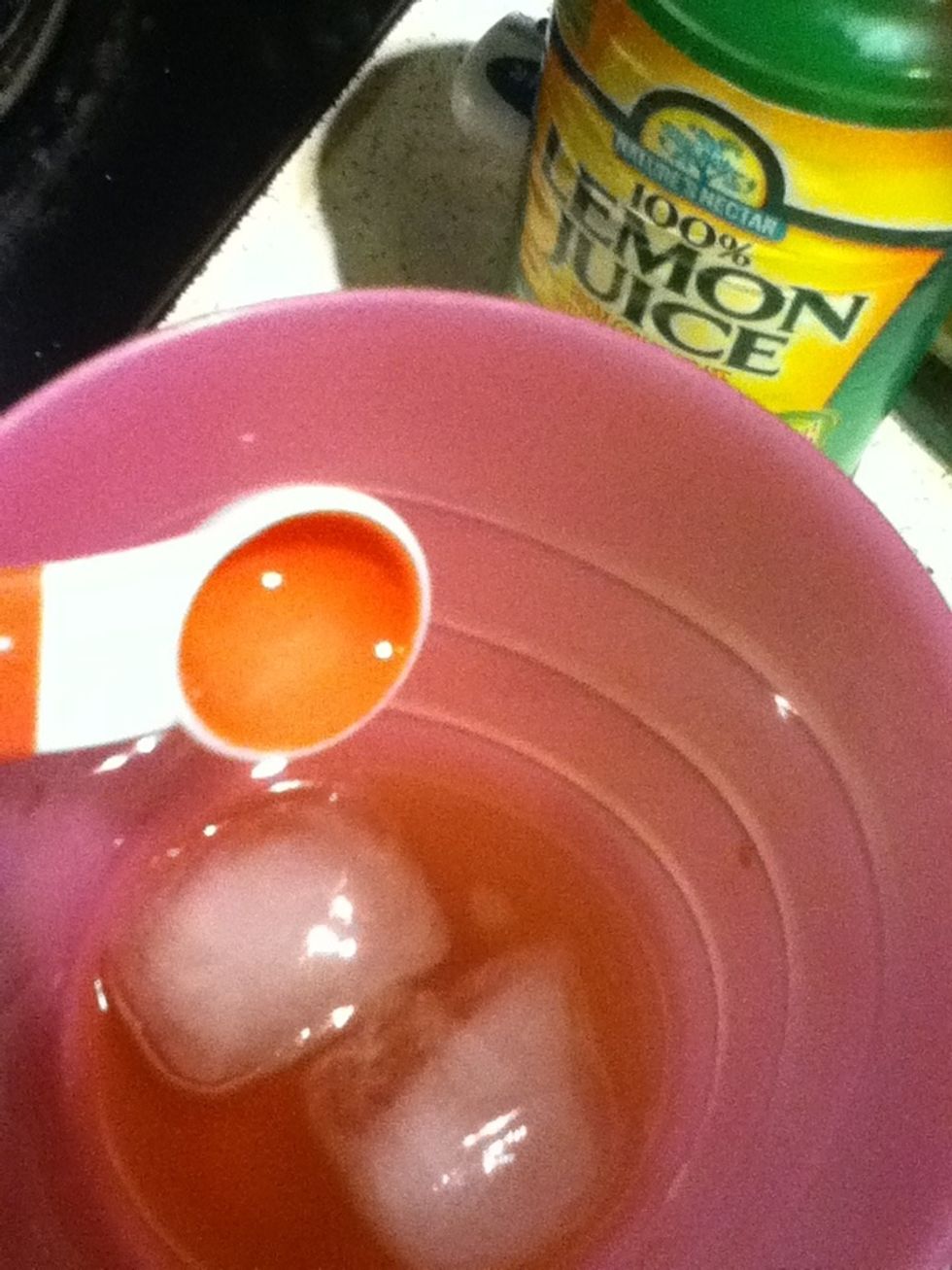 And the 3/4 tsp. of lemon juice