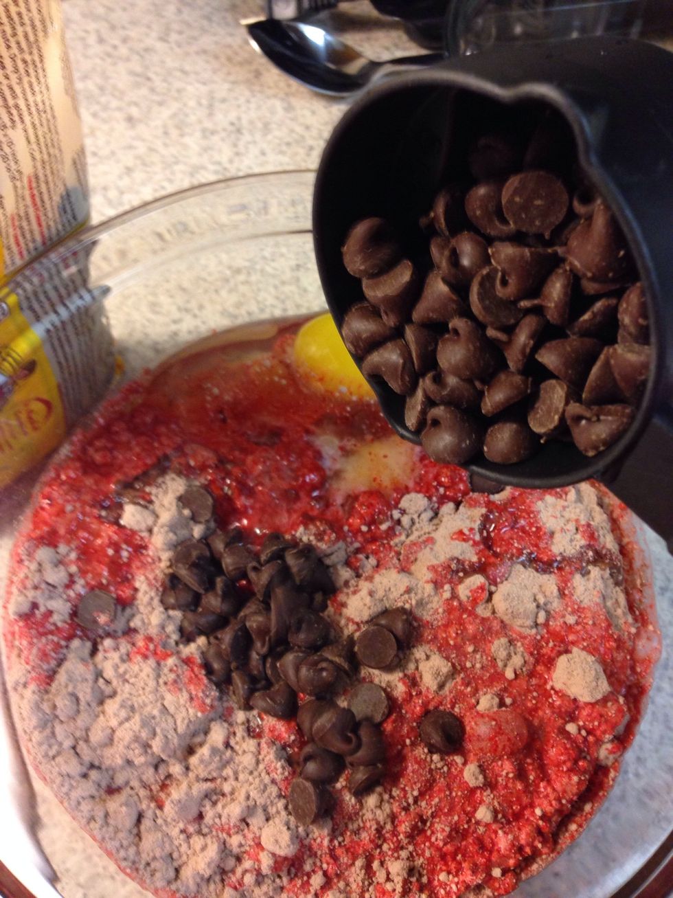 And the chocolate chips