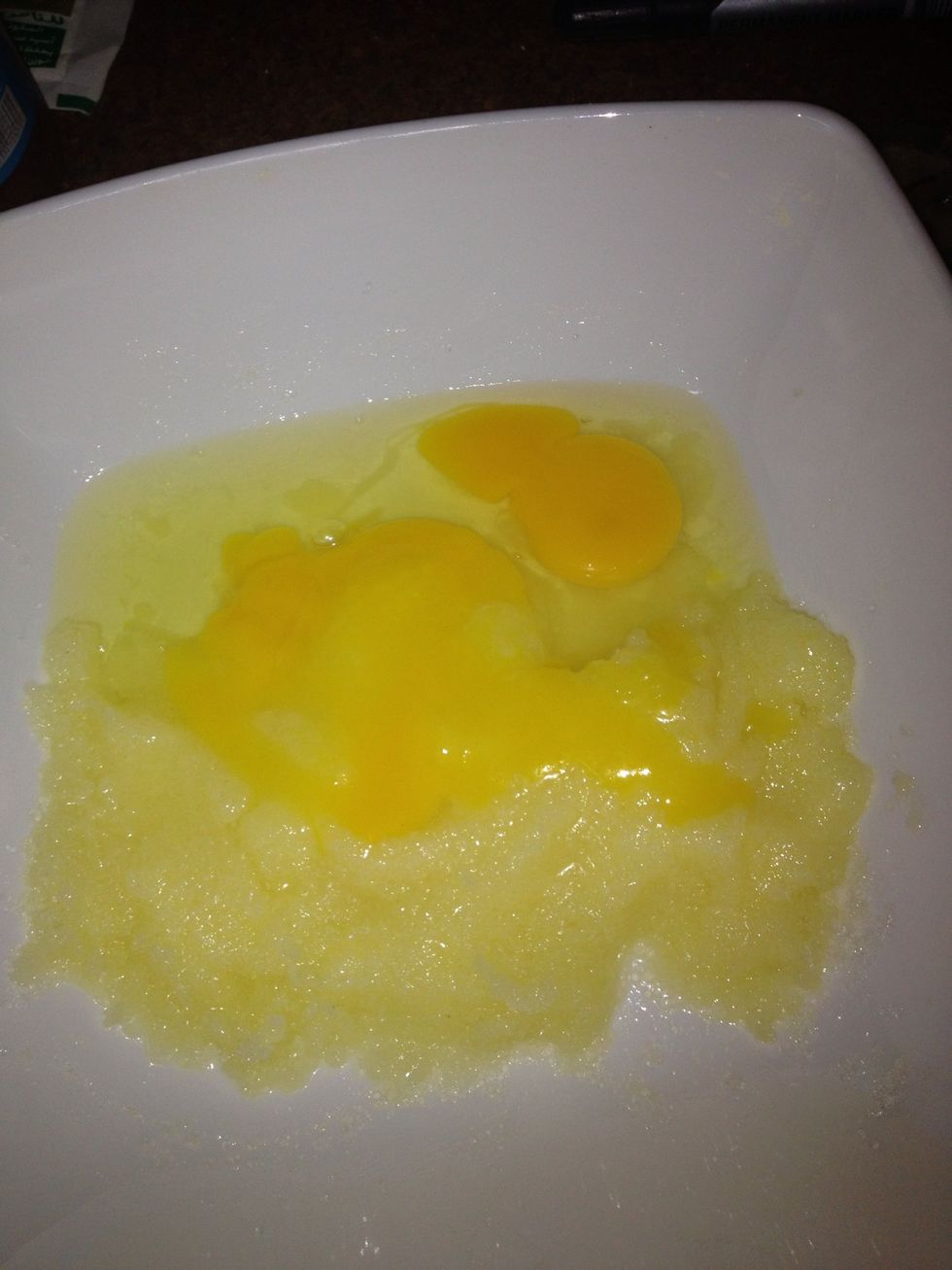 And the eggs and the vanilla