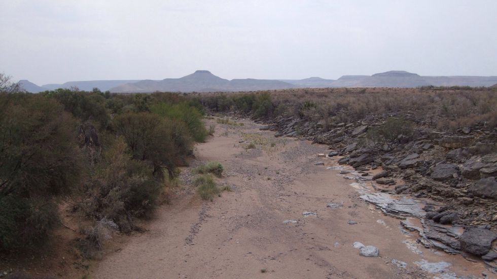 ...and the fun in driving through dry riverbeds!