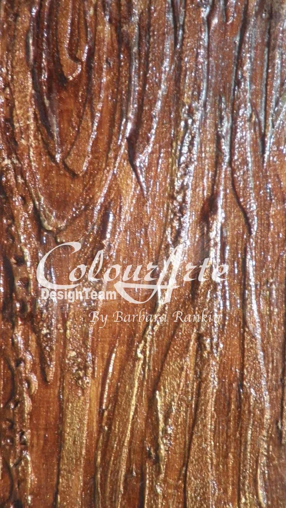 ... and the high spots on the wood grain.