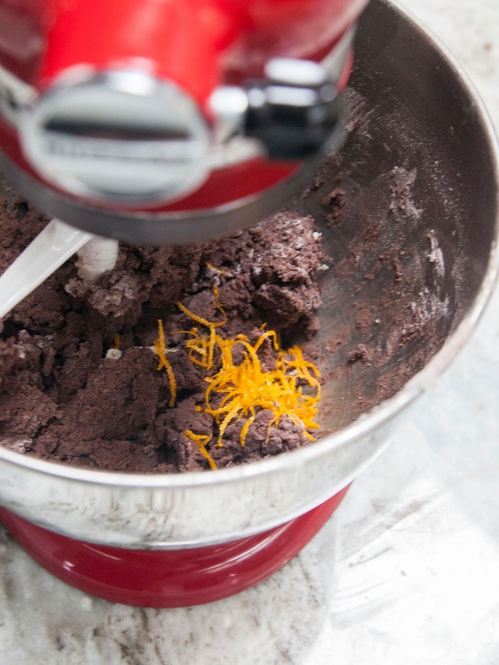 ...and the orange zest.